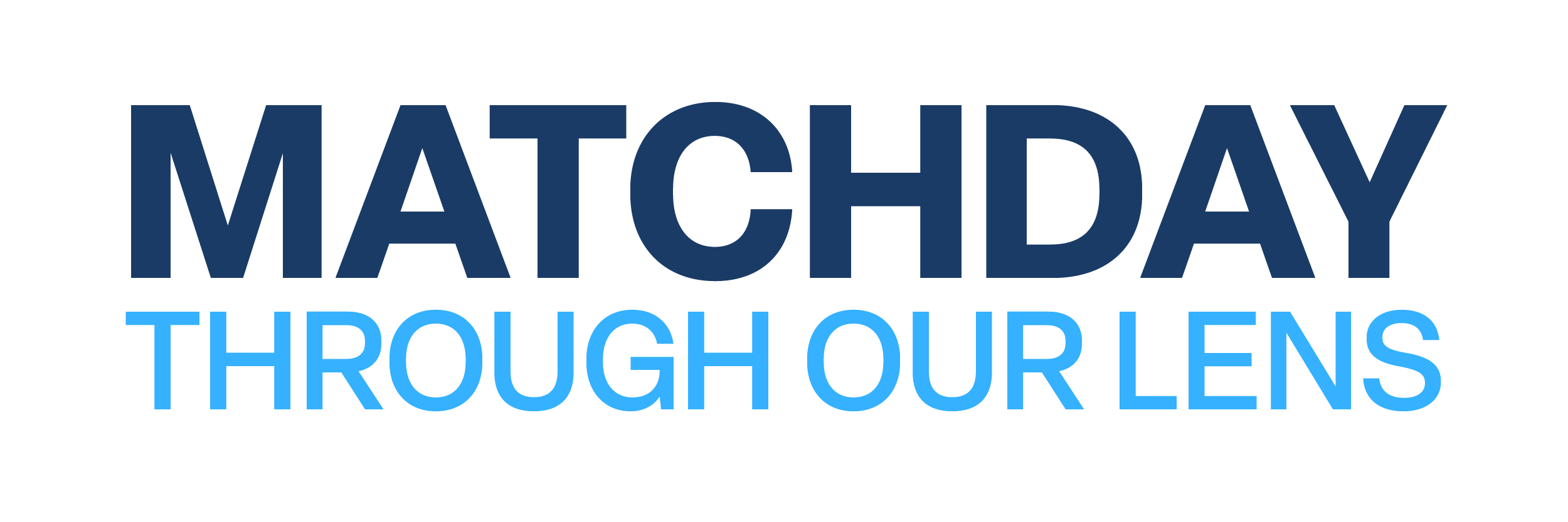 An infographic displaying the title of the research, “Matchday through our lens”.